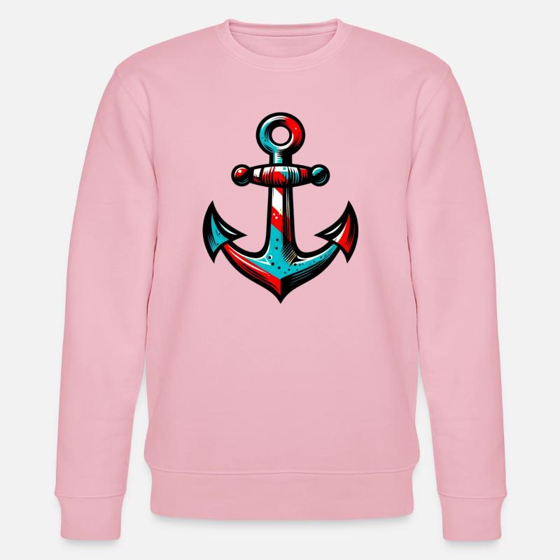 Ein Anker - Stanley/Stella Unisex Bio-Sweatshirt CHANGER  - Hellrosa