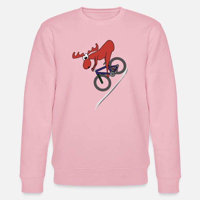 Moose VTT Descente - Sweat bio CHANGER Stanley/Stella Unisexe - rose pâle