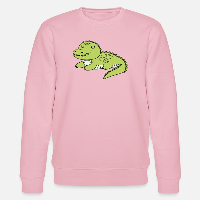 Krokodil - Stanley/Stella Unisex Bio-Sweatshirt CHANGER  - Hellrosa