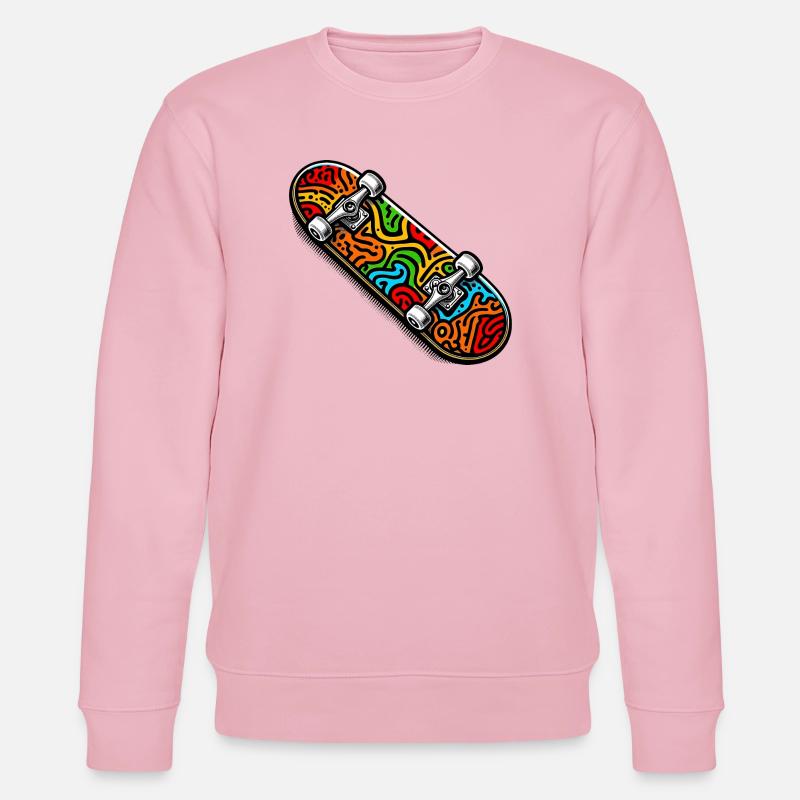 Skateboard - Stanley/Stella Unisex Bio-Sweatshirt CHANGER  - Hellrosa