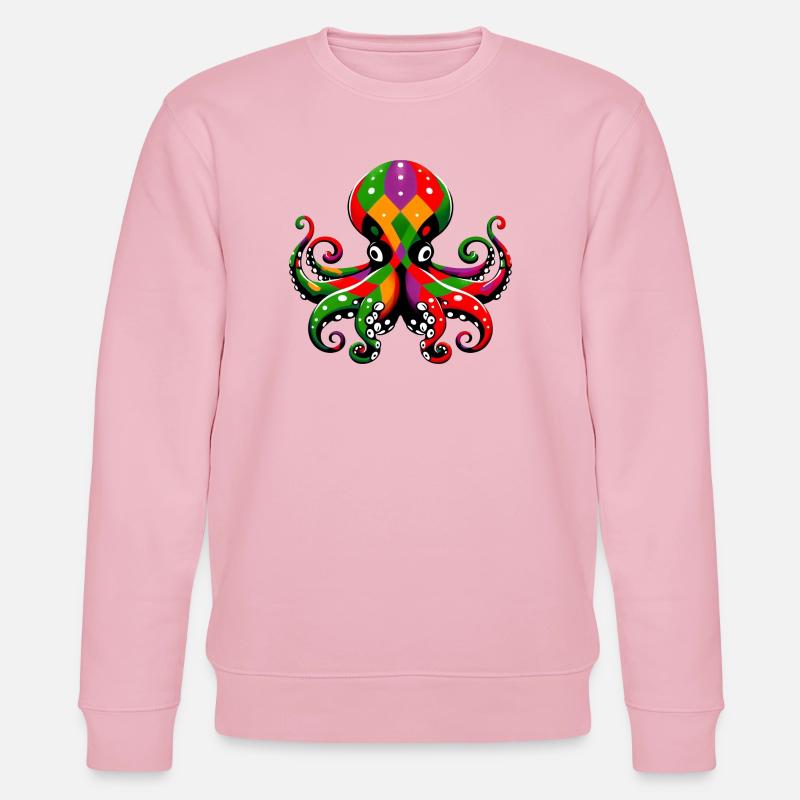 Krake - Stanley/Stella Unisex Bio-Sweatshirt CHANGER  - Hellrosa