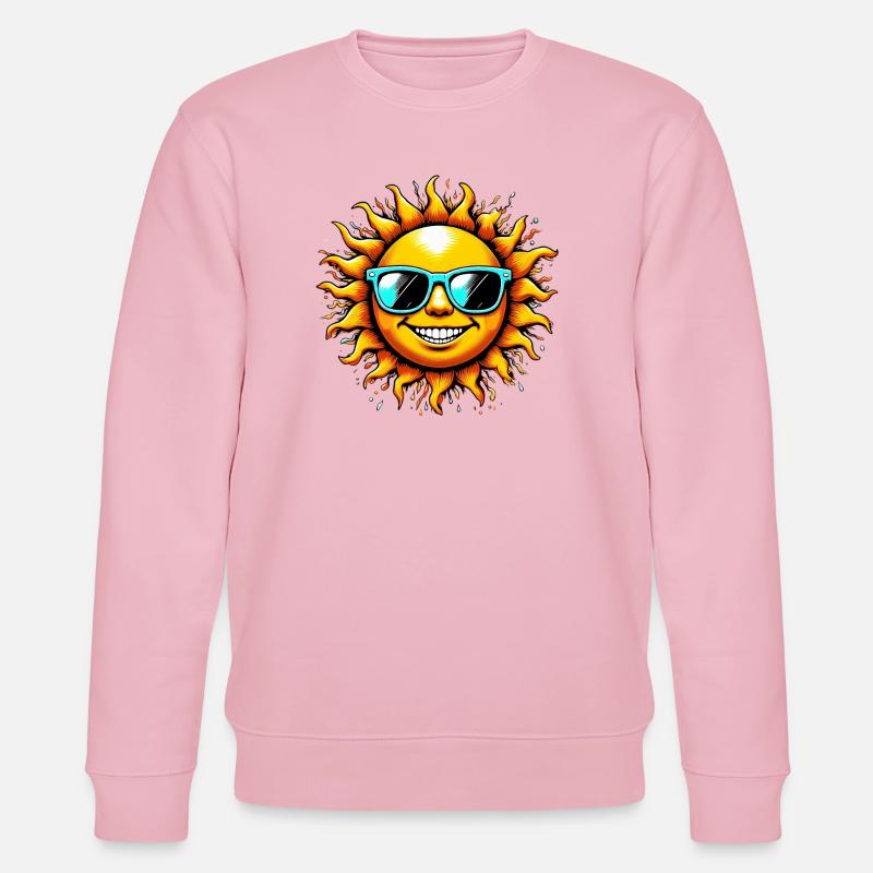 Sonne - Stanley/Stella Unisex Bio-Sweatshirt CHANGER  - Hellrosa