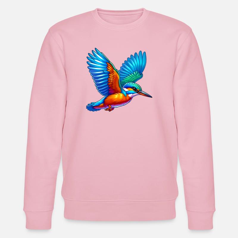 Eisvogel - Stanley/Stella Unisex Bio-Sweatshirt CHANGER  - Hellrosa