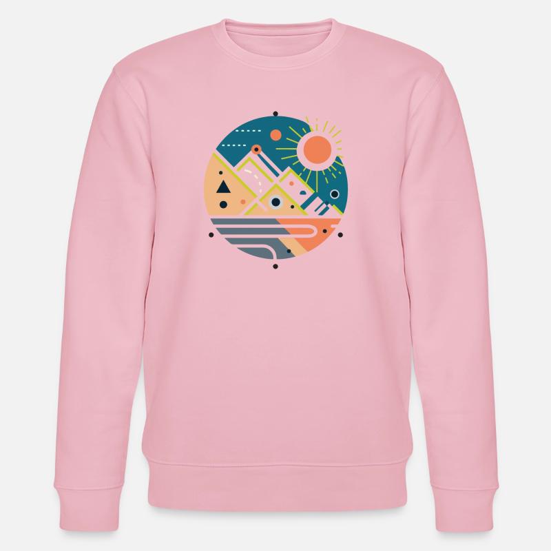 Gebirge - Stanley/Stella Unisex Bio-Sweatshirt CHANGER  - Hellrosa