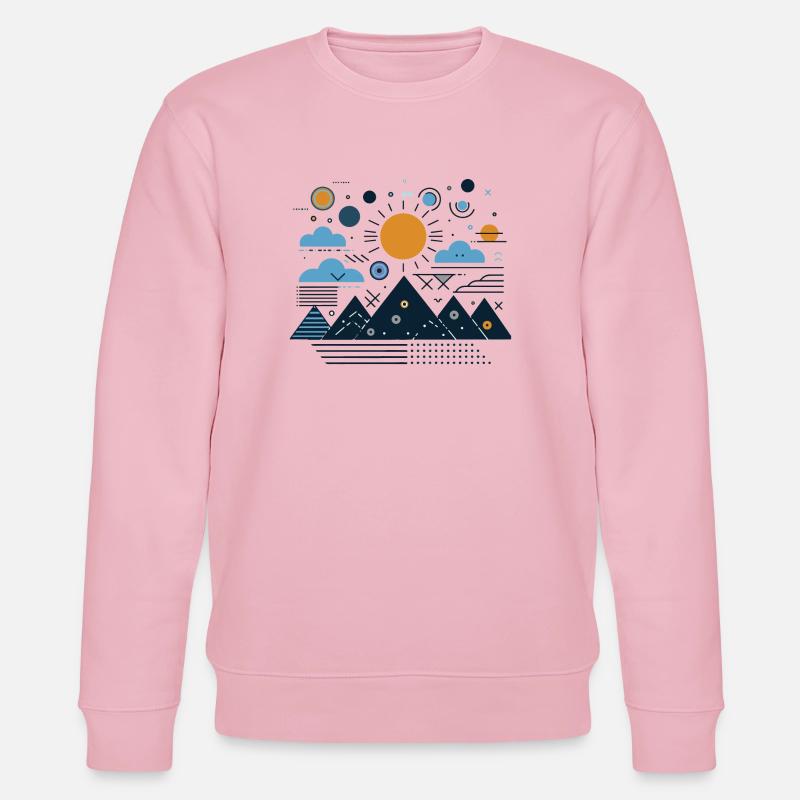 Gebirge - Stanley/Stella Unisex Bio-Sweatshirt CHANGER  - Hellrosa
