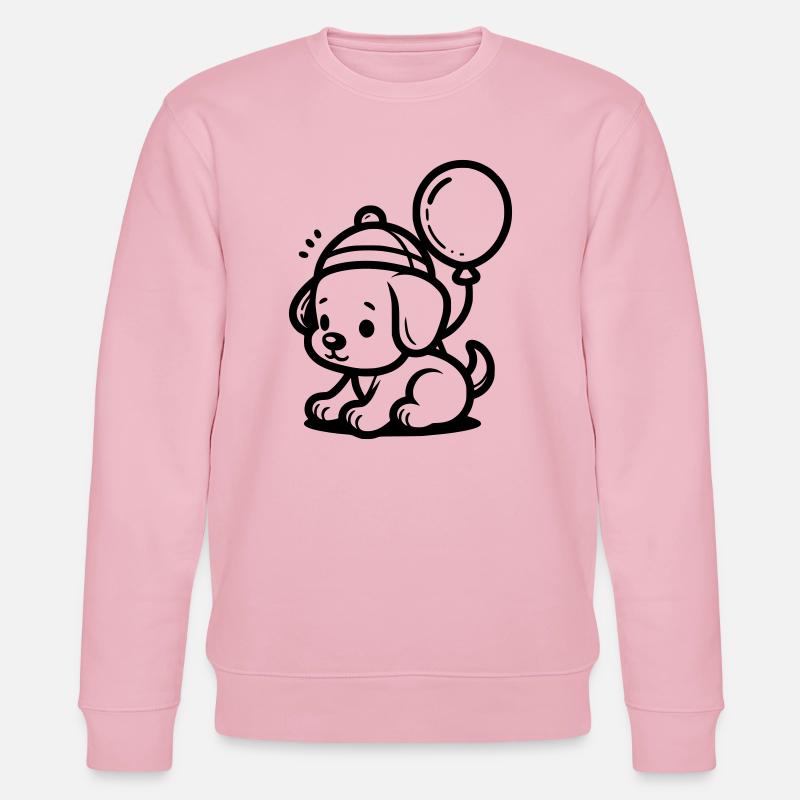 Hundewelpe - Stanley/Stella Unisex Bio-Sweatshirt CHANGER  - Hellrosa