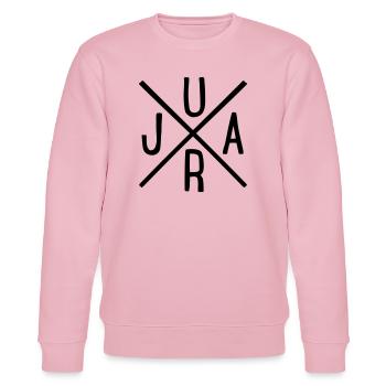 Jura - Stanley/Stella Unisex Bio-Sweatshirt CHANGER  - Hellrosa - Vorne - Jaron (178cm) & Liana (172cm)