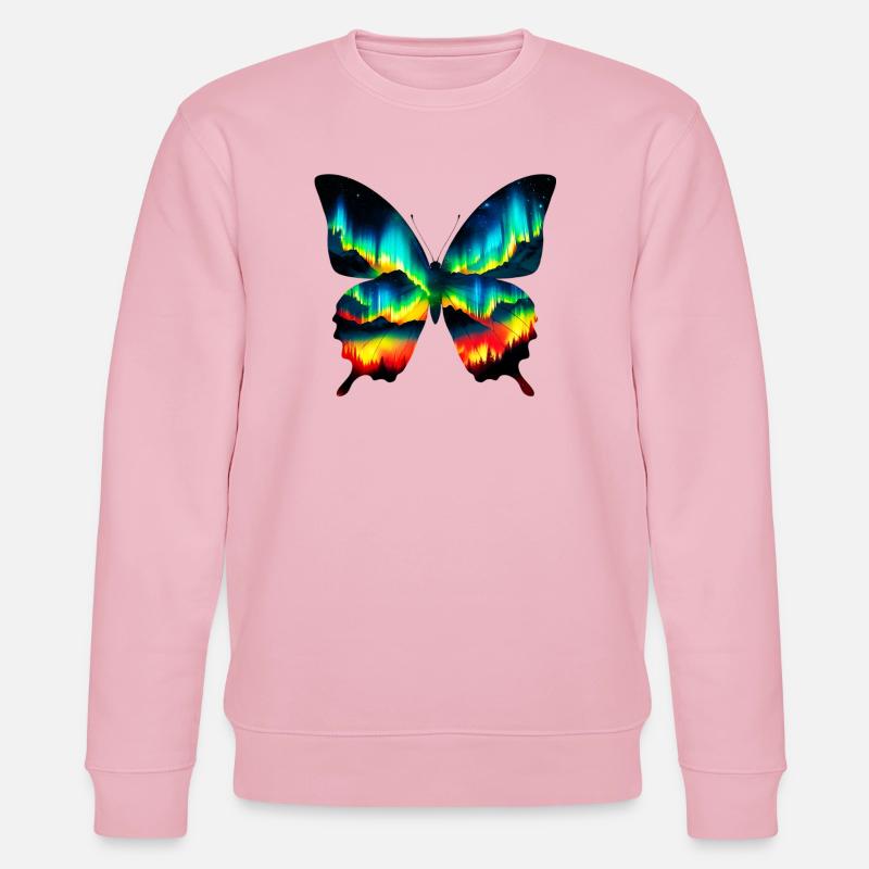 Papillon - Sweat bio CHANGER Stanley/Stella Unisexe - rose pâle