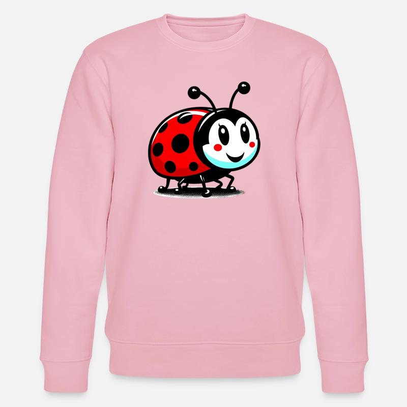 Marienkäfer - Stanley/Stella Unisex Bio-Sweatshirt CHANGER  - Hellrosa