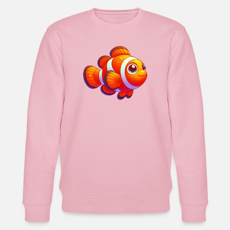 Clownfisch - Stanley/Stella Unisex Bio-Sweatshirt CHANGER  - Hellrosa