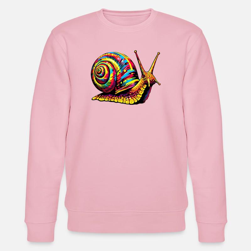 Escargot - Sweat bio CHANGER Stanley/Stella Unisexe - rose pâle
