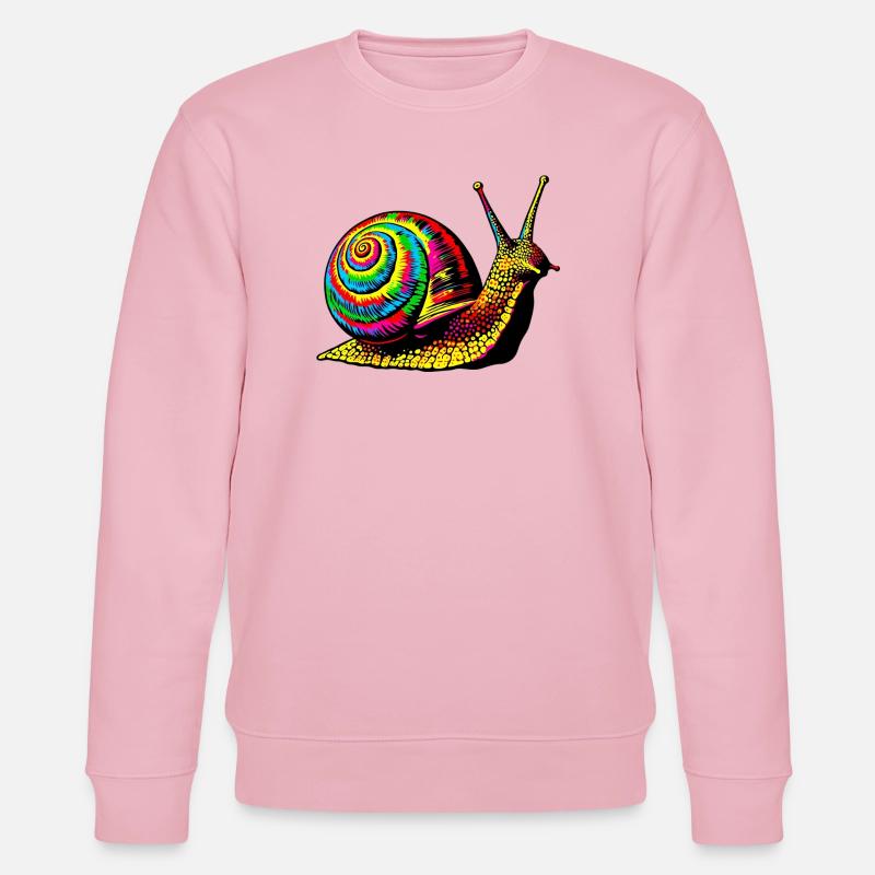 Snail - Stanley/Stella CHANGER Unisex Organic Sweatshirt - cotton pink