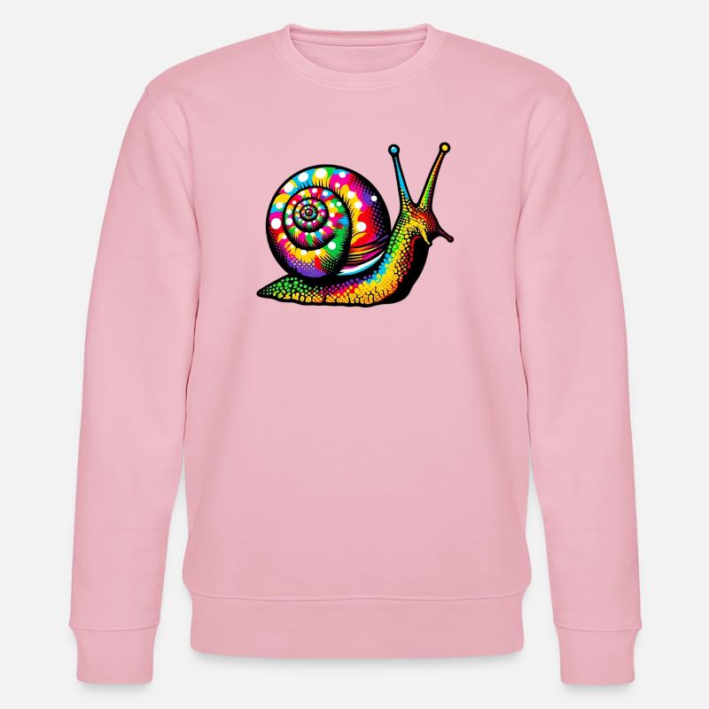 Schnecke - Stanley/Stella Unisex Bio-Sweatshirt CHANGER - Hellrosa