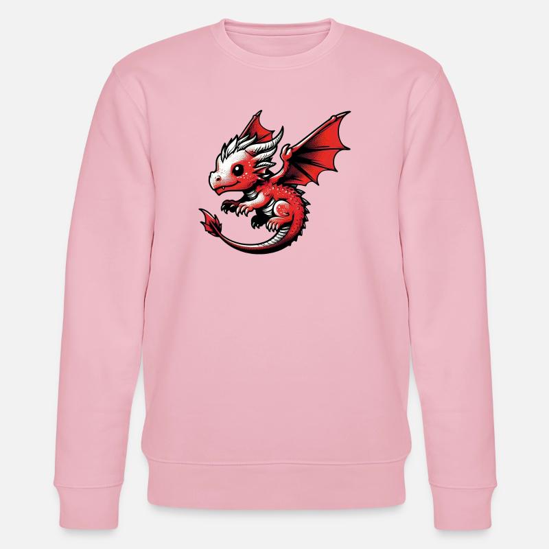 Drache - Stanley/Stella Unisex Bio-Sweatshirt CHANGER  - Hellrosa