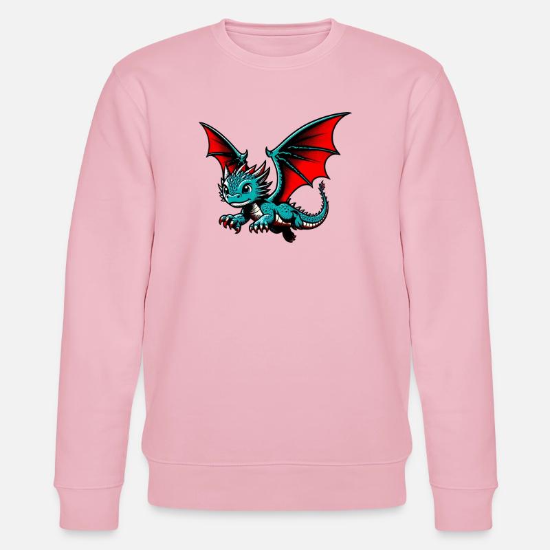 Drache - Stanley/Stella Unisex Bio-Sweatshirt CHANGER  - Hellrosa