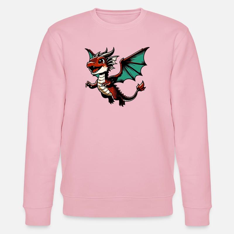 Drache - Stanley/Stella Unisex Bio-Sweatshirt CHANGER  - Hellrosa