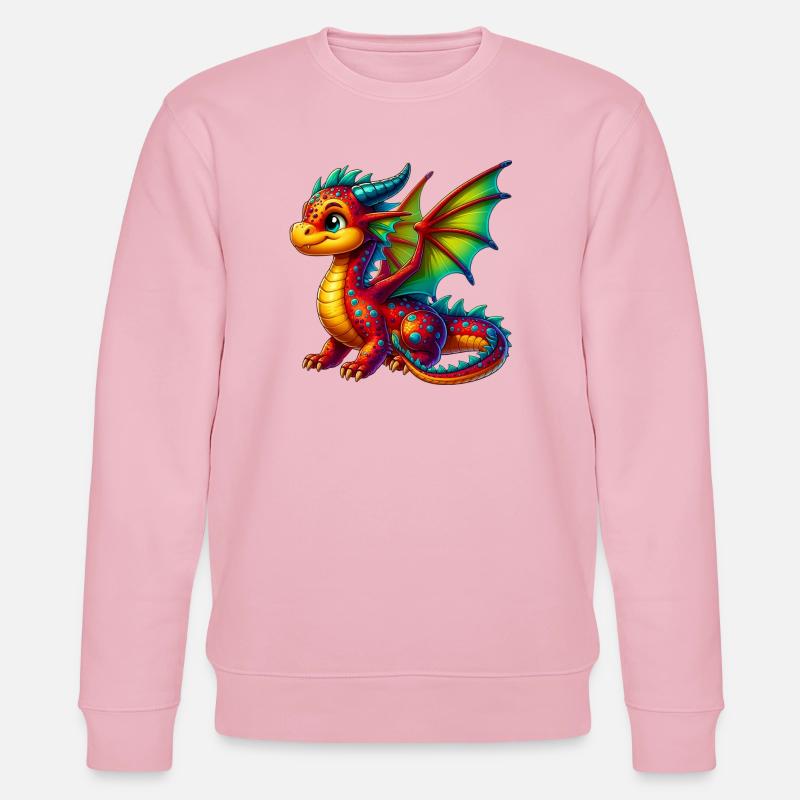 Drache - Stanley/Stella Unisex Bio-Sweatshirt CHANGER  - Hellrosa