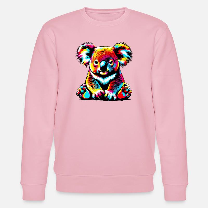 Koala - Sweat bio CHANGER Stanley/Stella Unisexe - rose pâle