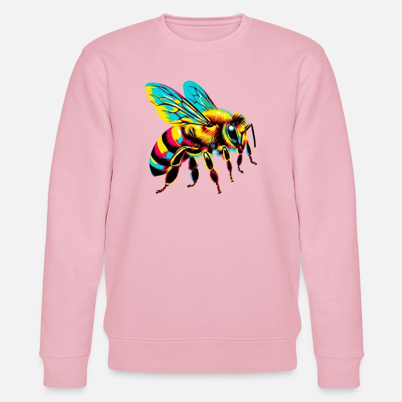 Biene - Stanley/Stella Unisex Bio-Sweatshirt CHANGER  - Hellrosa