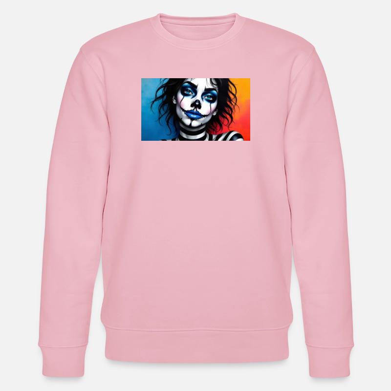 La Calavera Mystique - Stanley/Stella Unisex Bio-Sweatshirt CHANGER  - Hellrosa