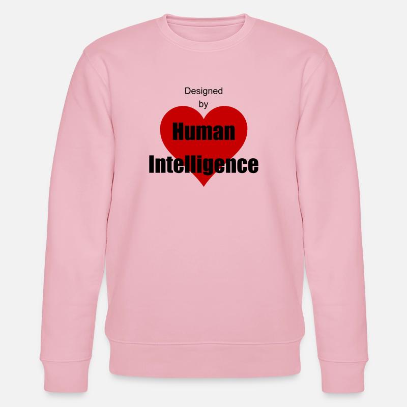 Menschliche Intelligenz - Stanley/Stella Unisex Bio-Sweatshirt CHANGER  - Hellrosa
