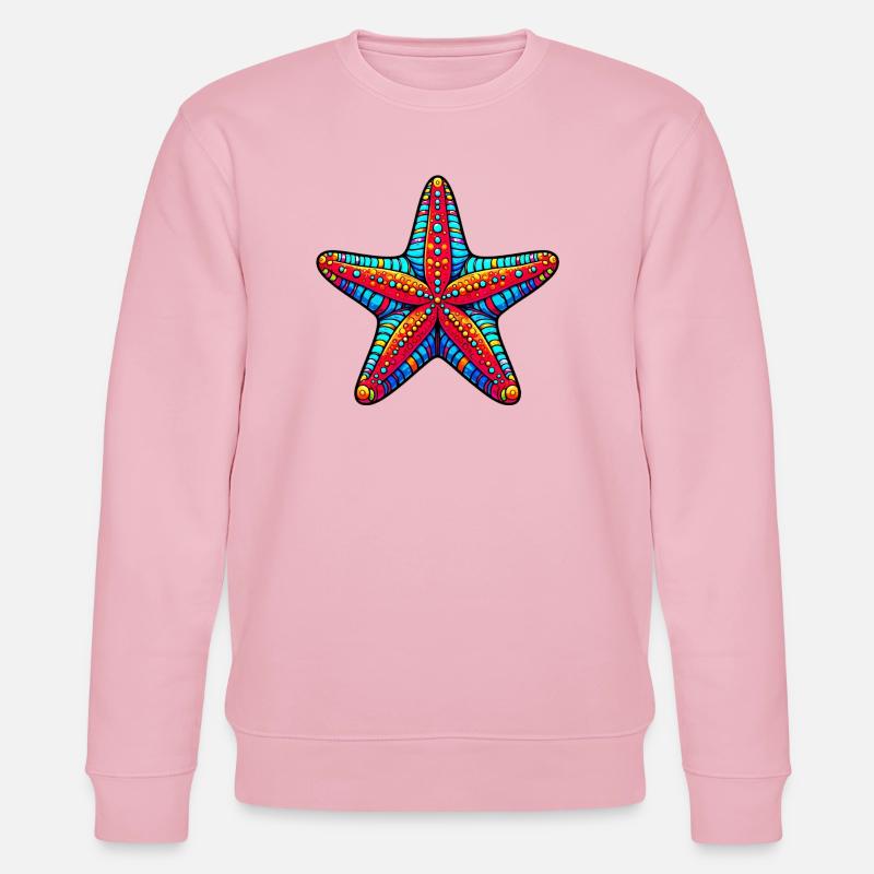 Seestern - Stanley/Stella Unisex Bio-Sweatshirt CHANGER  - Hellrosa