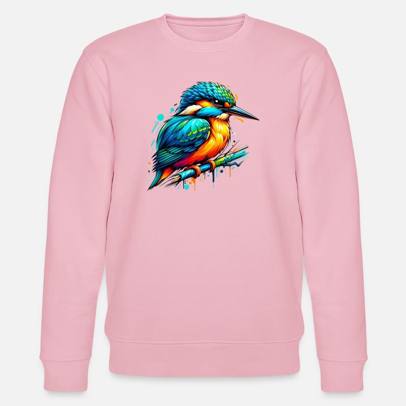 Eisvogel - Stanley/Stella Unisex Bio-Sweatshirt CHANGER  - Hellrosa