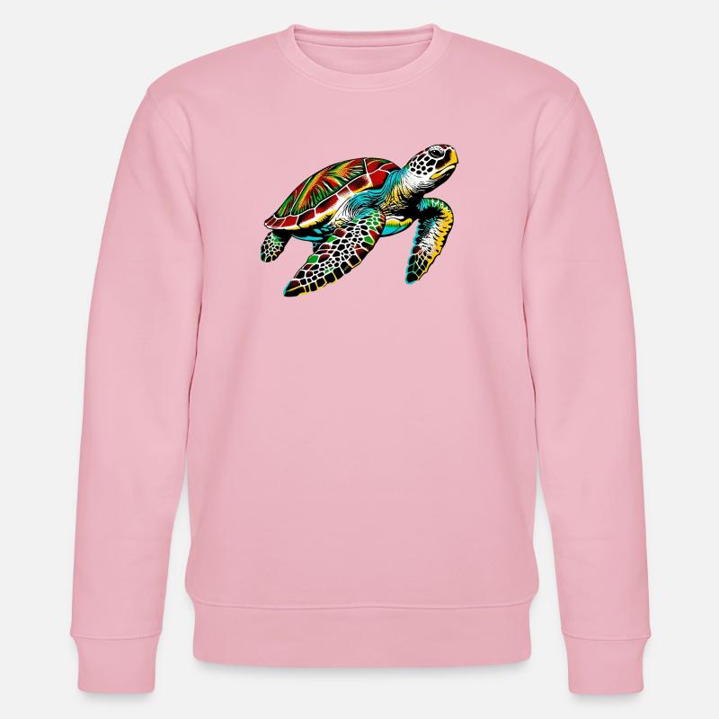 Schildkröte - Stanley/Stella Unisex Bio-Sweatshirt CHANGER  - Hellrosa