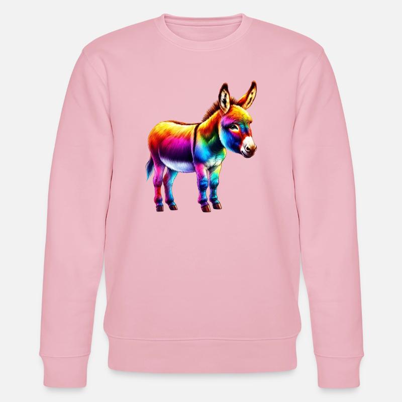 Esel-Maultier - Stanley/Stella Unisex Bio-Sweatshirt CHANGER  - Hellrosa