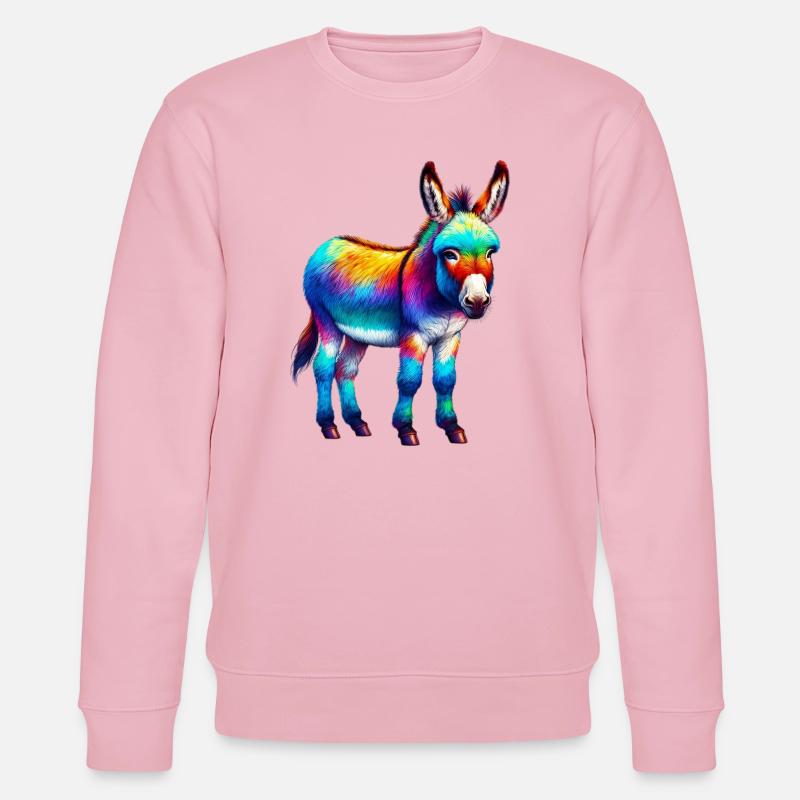 Mule âne - Sweat bio CHANGER Stanley/Stella Unisexe - rose pâle