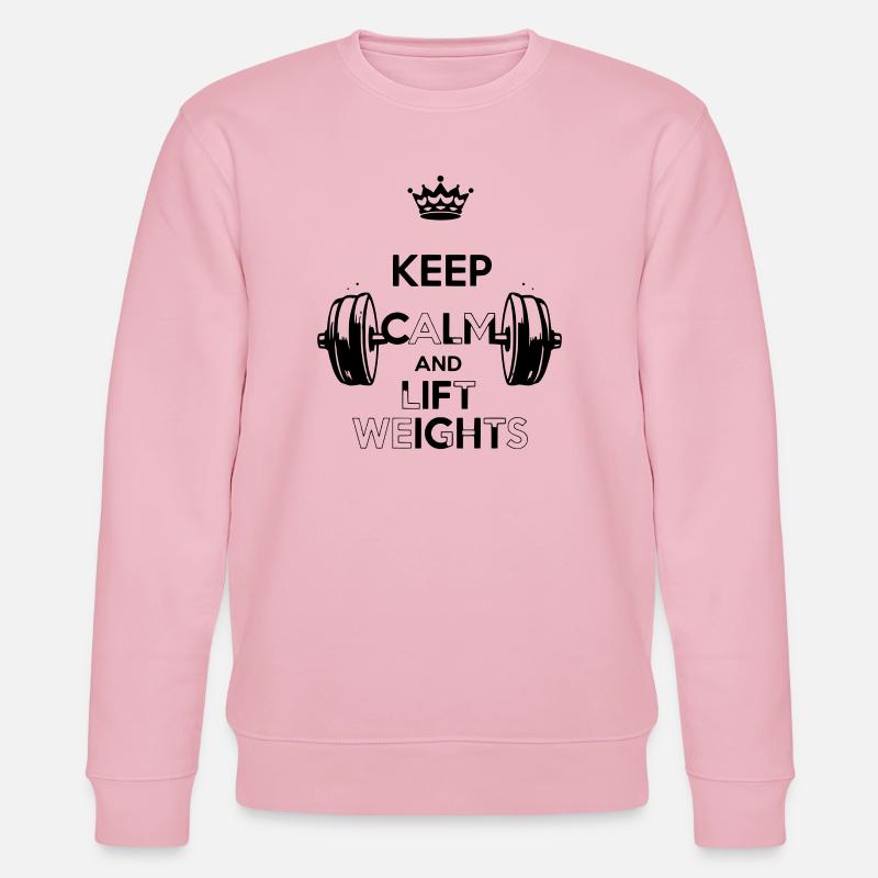 Keep Calm - Stanley/Stella Unisex Bio-Sweatshirt CHANGER  - Hellrosa