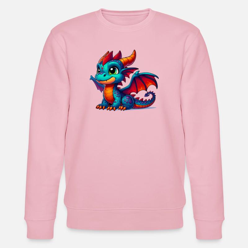 Drache - Stanley/Stella Unisex Bio-Sweatshirt CHANGER  - Hellrosa