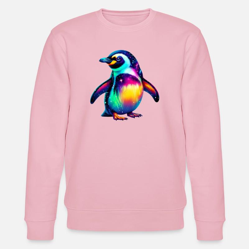 Pinguin - Stanley/Stella Unisex Bio-Sweatshirt CHANGER  - Hellrosa