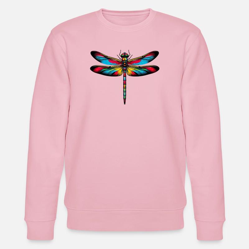 Dragonfly - Stanley/Stella økologisk unisex-sweatshirt CHANGER  - lys rosa