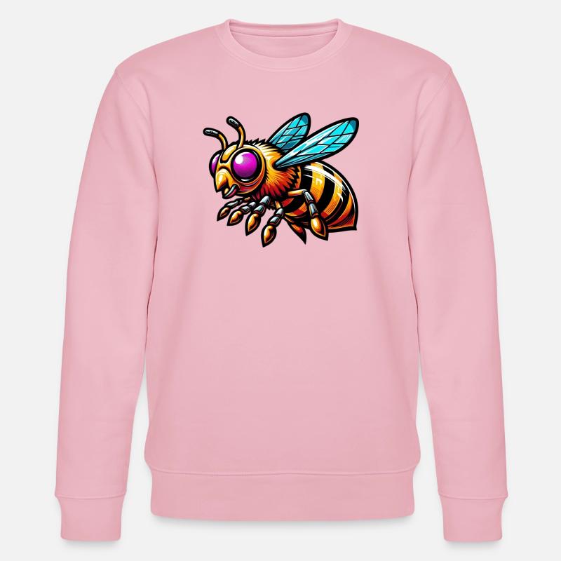 Biene - Stanley/Stella Unisex Bio-Sweatshirt CHANGER  - Hellrosa