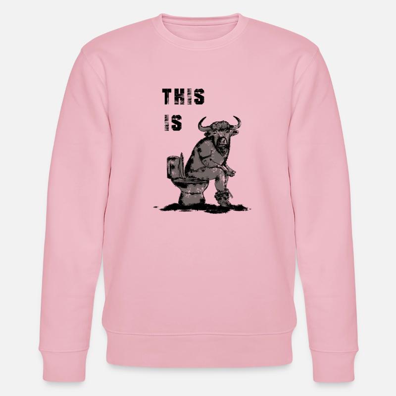 This is bullshit - Stanley/Stella Unisex Bio-Sweatshirt CHANGER  - Hellrosa