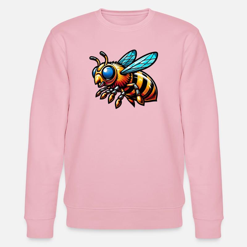 Biene - Stanley/Stella Unisex Bio-Sweatshirt CHANGER  - Hellrosa
