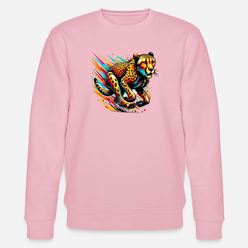 Gepard - Stanley/Stella Unisex Bio-Sweatshirt CHANGER  - Hellrosa