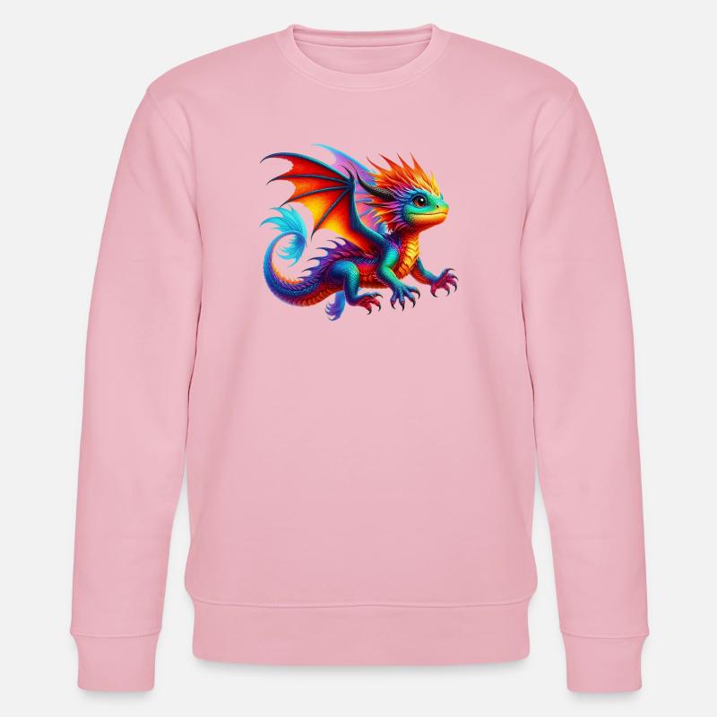 Dragon - Stanley/Stella CHANGER Unisex Organic Sweatshirt - cotton pink