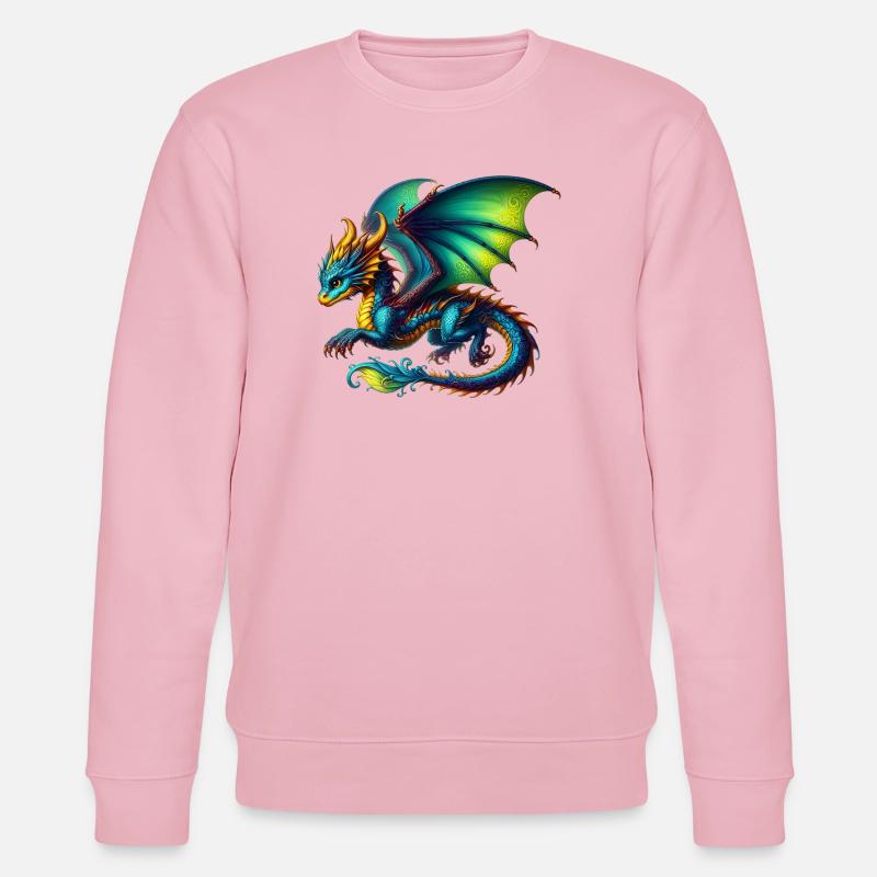 Drache - Stanley/Stella Unisex Bio-Sweatshirt CHANGER  - Hellrosa