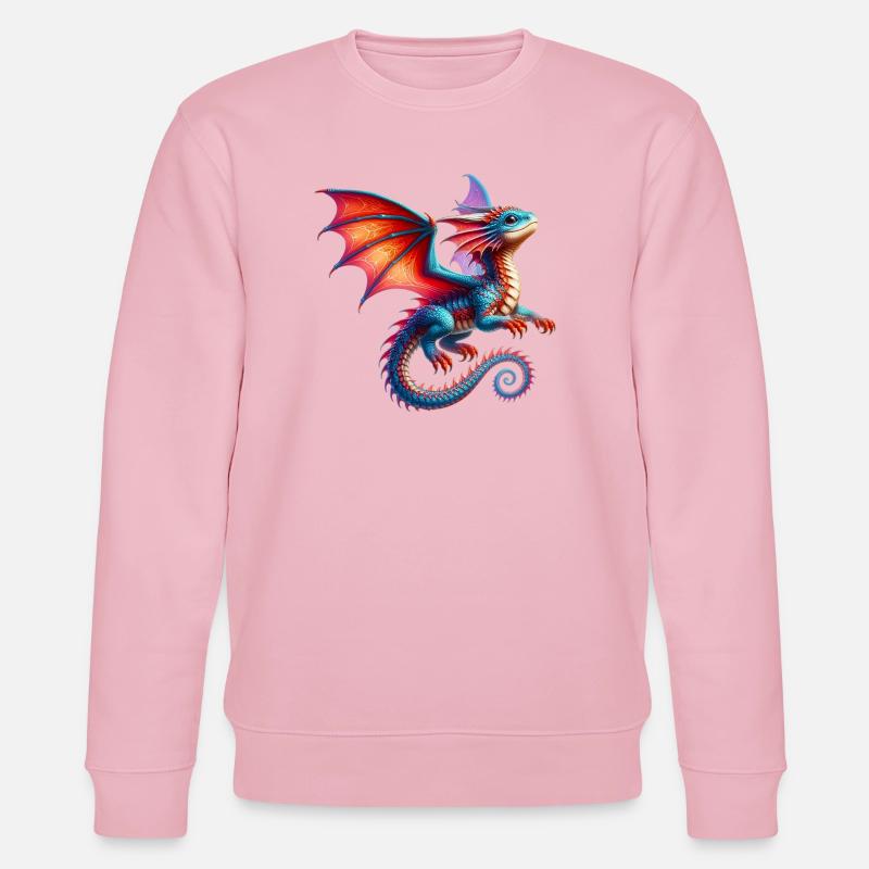Drache - Stanley/Stella Unisex Bio-Sweatshirt CHANGER  - Hellrosa