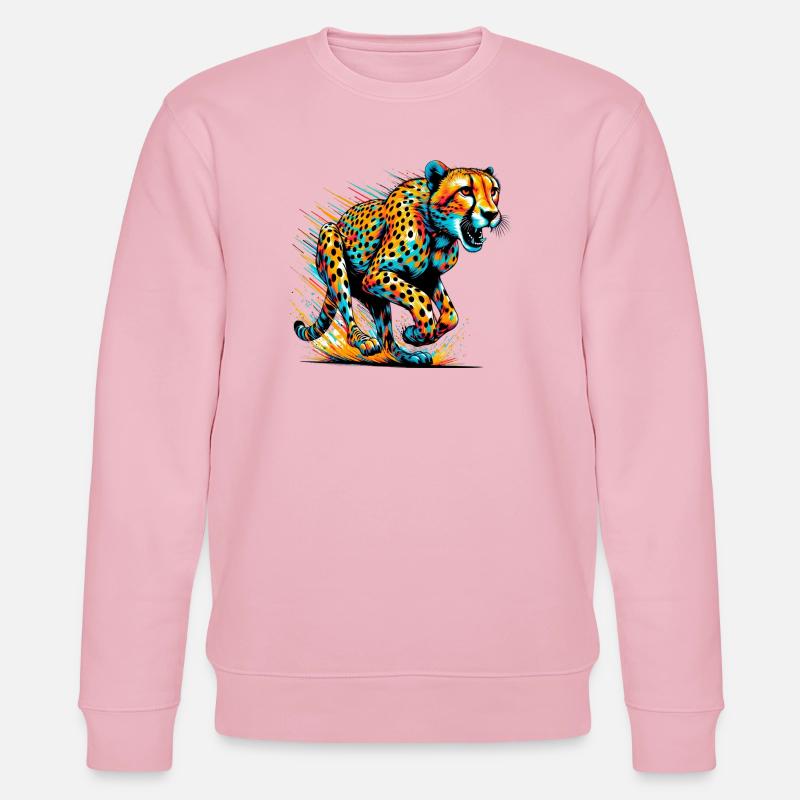 Guépard - Sweat bio CHANGER Stanley/Stella Unisexe - rose pâle