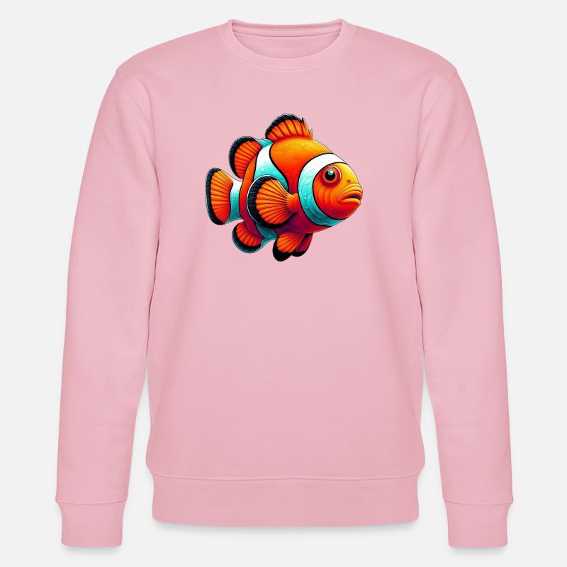 Clownfisch - Stanley/Stella Unisex Bio-Sweatshirt CHANGER  - Hellrosa