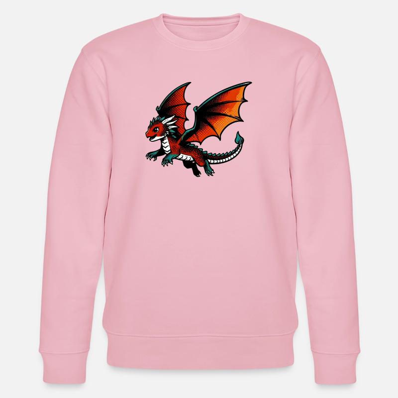 Drache - Stanley/Stella Unisex Bio-Sweatshirt CHANGER  - Hellrosa