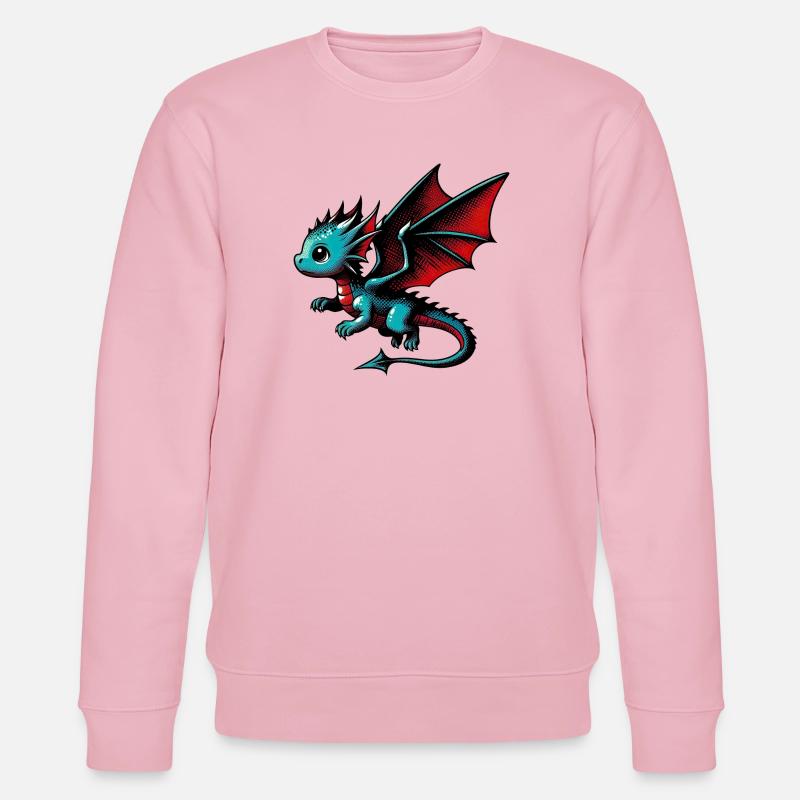 Drache - Stanley/Stella Unisex Bio-Sweatshirt CHANGER  - Hellrosa