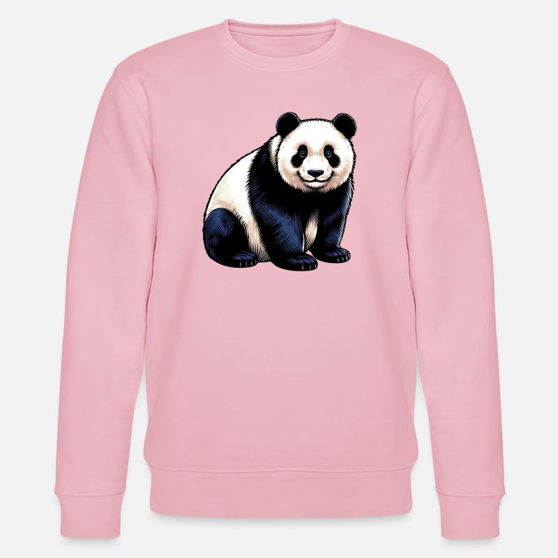 Panda - Sweat bio CHANGER Stanley/Stella Unisexe - rose pâle
