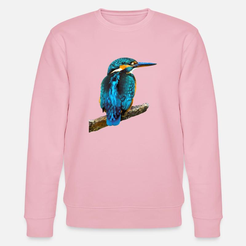 Eisvogel Alcedo atthis - Stanley/Stella Unisex Bio-Sweatshirt CHANGER  - Hellrosa