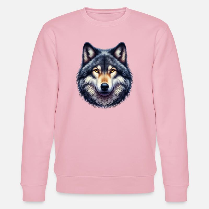 Loup - Sweat bio CHANGER Stanley/Stella Unisexe - rose pâle