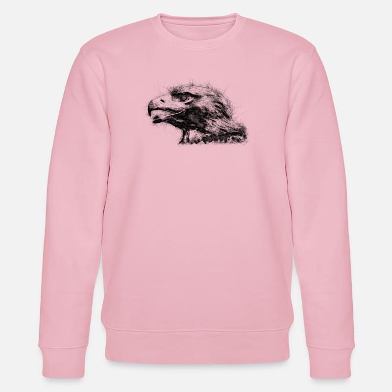 Adlerkopf - Stanley/Stella Unisex Bio-Sweatshirt CHANGER  - Hellrosa