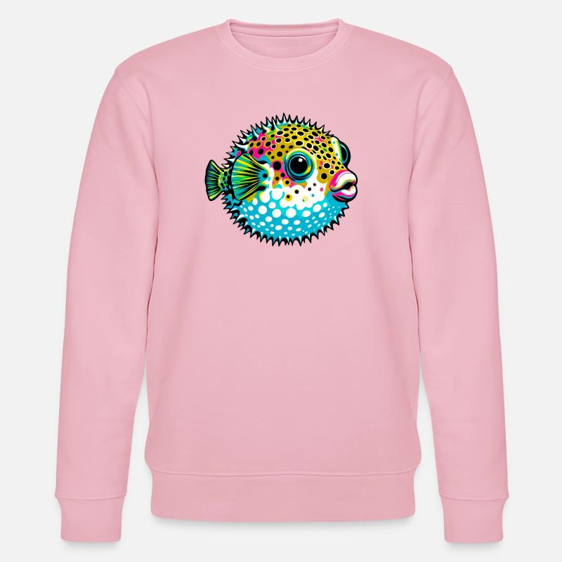 Kugelfisch - Stanley/Stella Unisex Bio-Sweatshirt CHANGER  - Hellrosa
